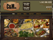 Tablet Screenshot of calzoneandmacaroni.com